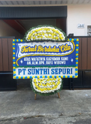 Papan Bunga Duka di Kowangan